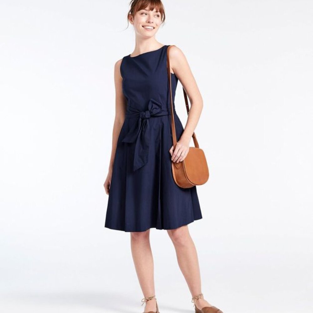 LL Bean Signature cotton poplin dress